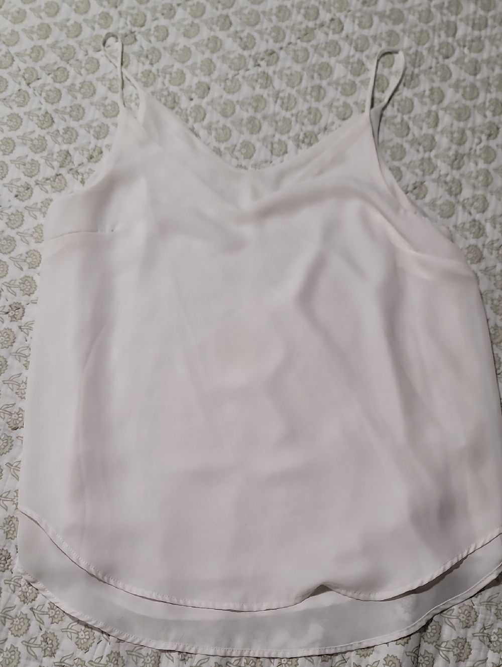 Women's Lightweight V-Neck Spaghetti Strap Cami - White